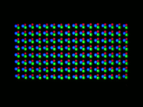 Vision based LED display test system