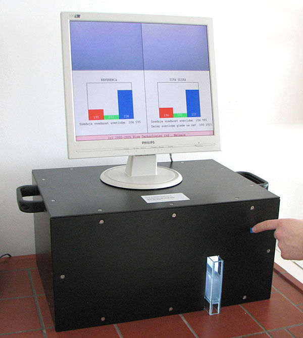 Melamine translucency measurement system
