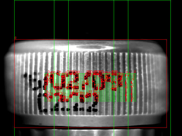 Bottle print vision control